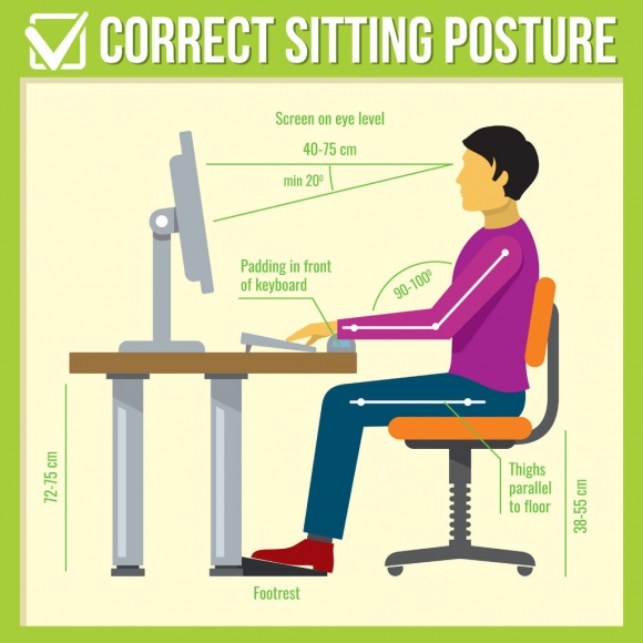 correcting sitting posture