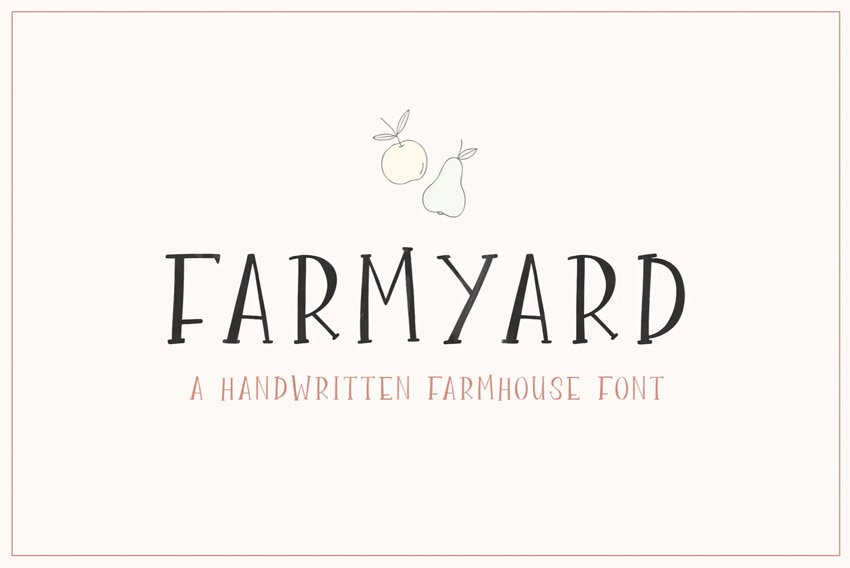 Farmyard Font