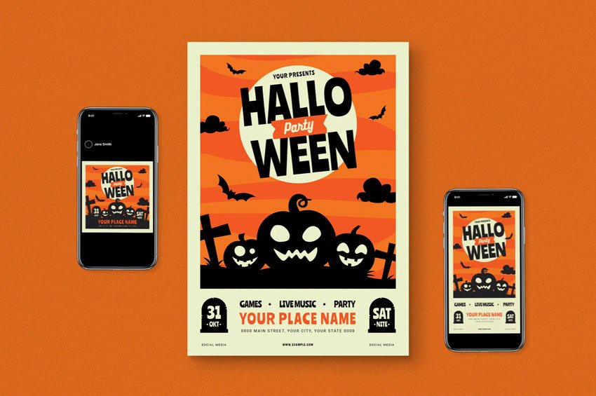 Halloween Flyer Set