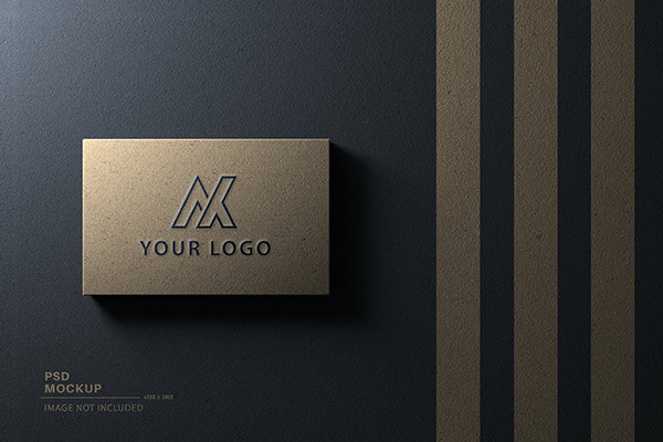 Logo Mockup on Luxury Business Card