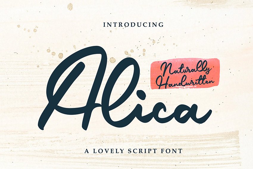 Alica (Popular Script Fonts for Cricut) 