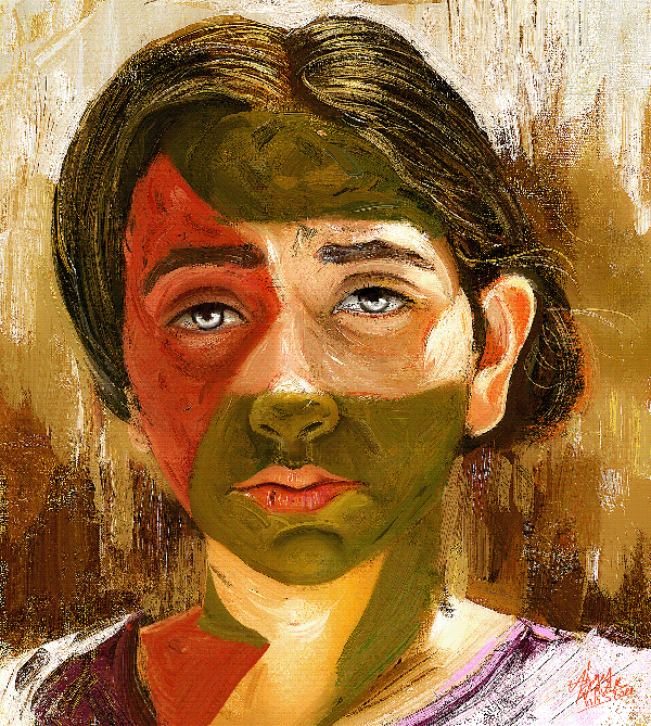 Digital Portrait Illustration By Ahmed Karam - 12