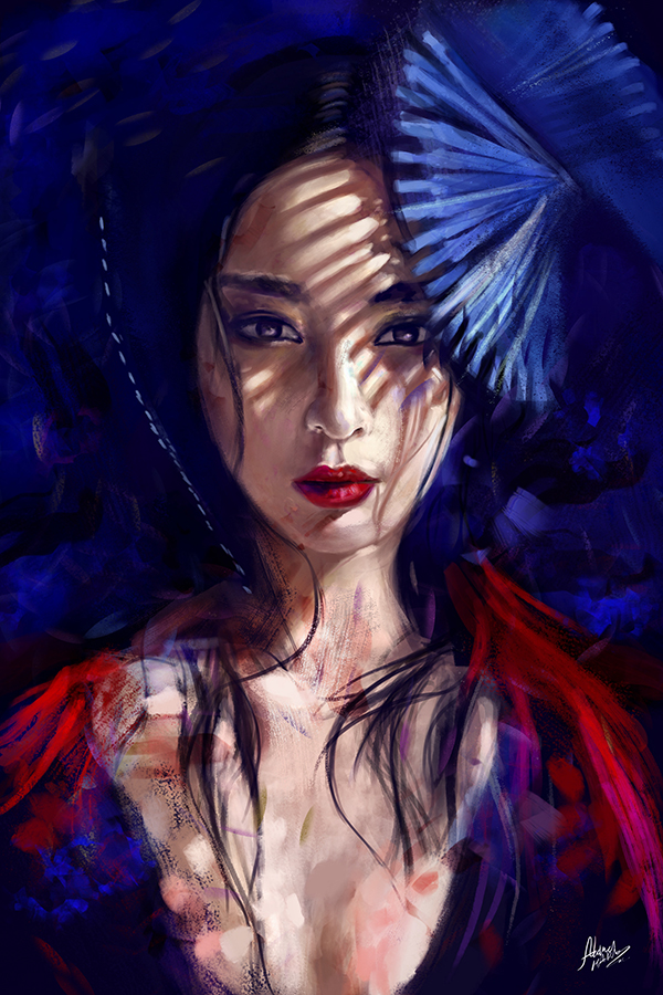 Digital Portrait Illustration By Ahmed Karam - 4