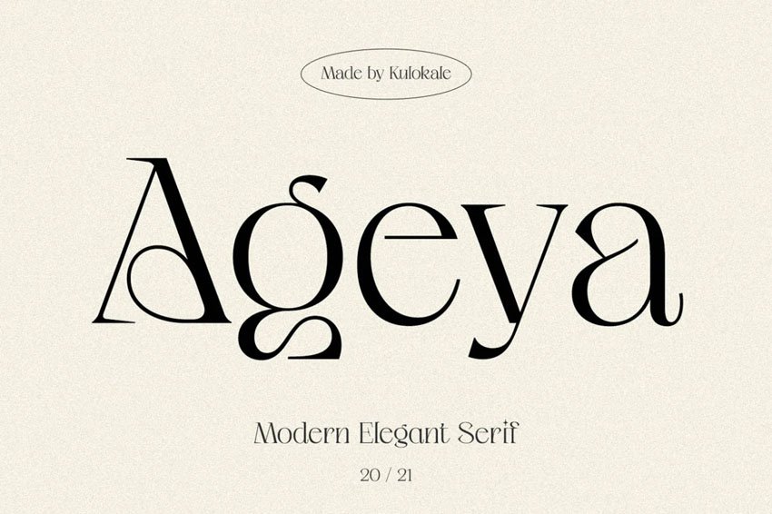 modern serif font