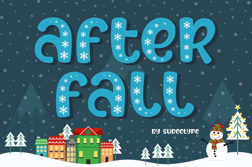 After Fall Snow Winter Font