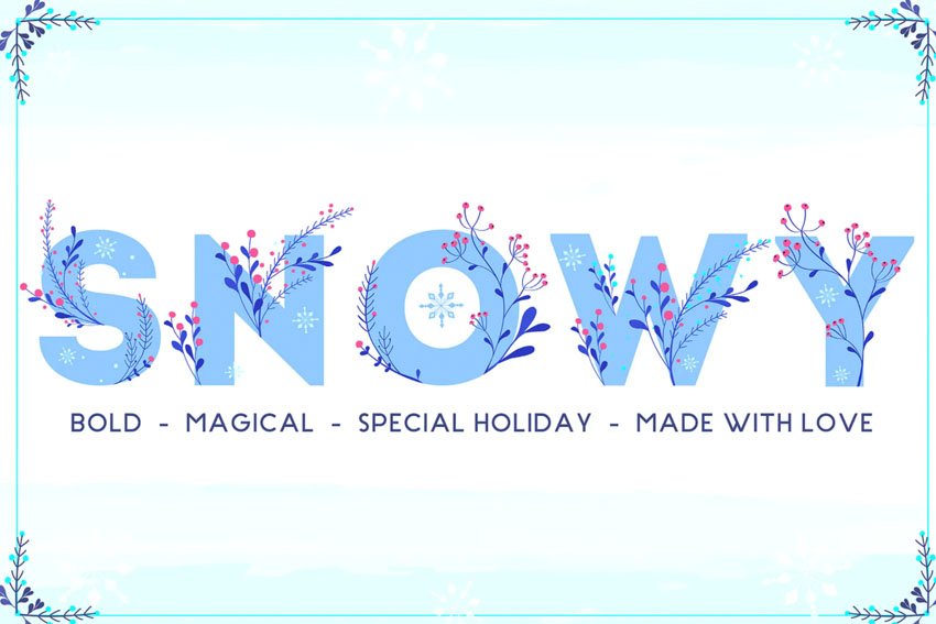 Snowy Magic Winter Font