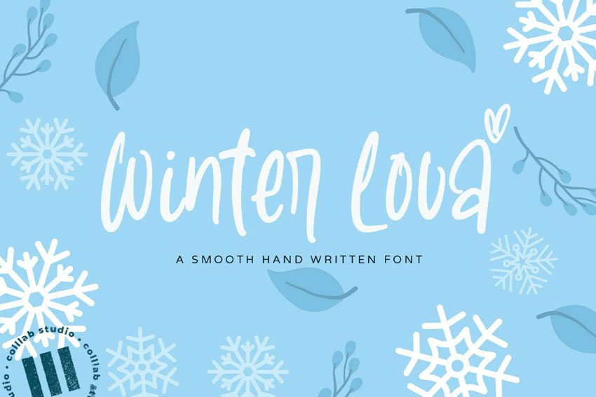 Winter Lova Handwriting Font