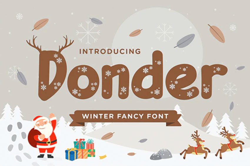 Donder Winter Font