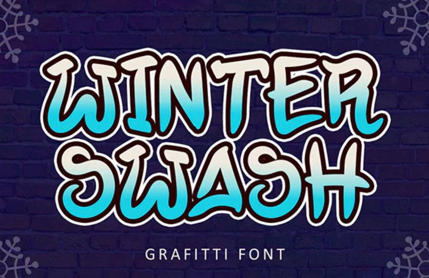 Winter Swash Graffiti Font