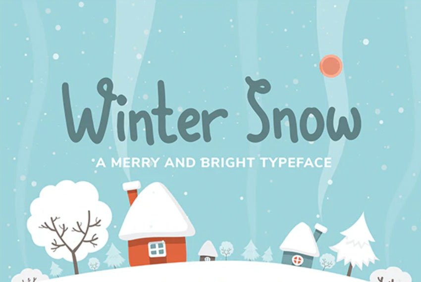 Winter Snow Font