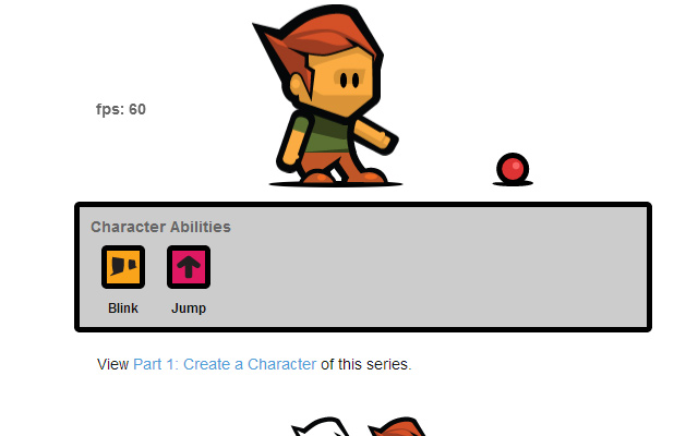 create game character html5 canvas javascript