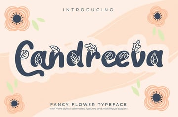 Candreeva Fancy Flower Font