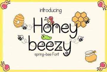 Honey Beezy Spring Bee Font