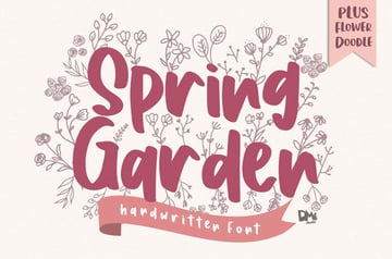 Spring Garden Beautiful Handwritten Font