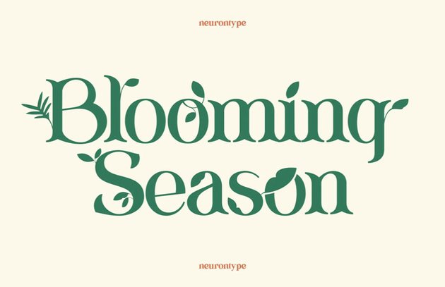 Blooming Season Spring Font