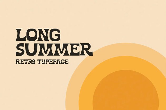 Long Summer Retro Font
