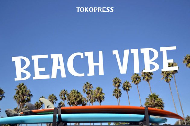 Beach Vibe Summer Font