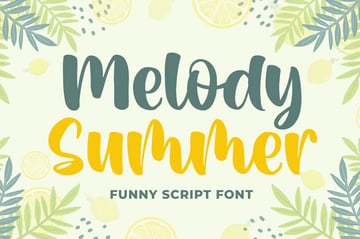 Melody Summer Funny Script Font