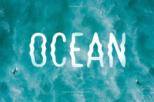 Ocean Hand Writing Summer Font