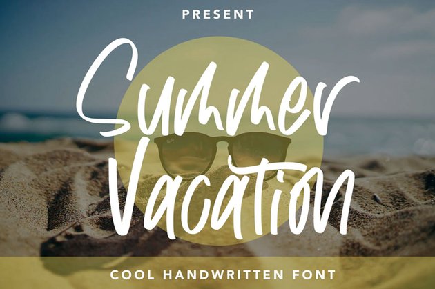 Summer Vacation Cool Handwritten Font