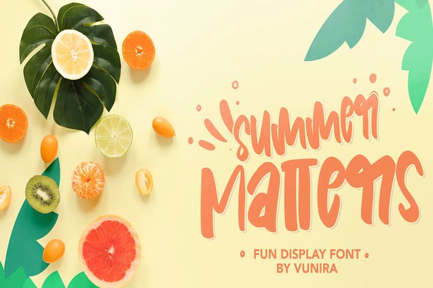 Summer Matters Fun Display Font