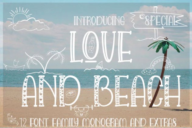 Love and Beach Summer Font