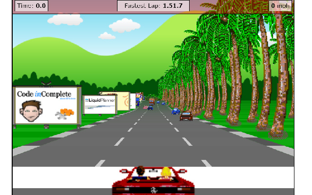 browser ui mobile game javascript racing