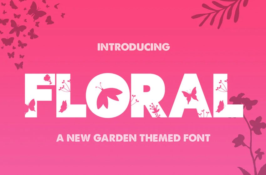 The Floral Font