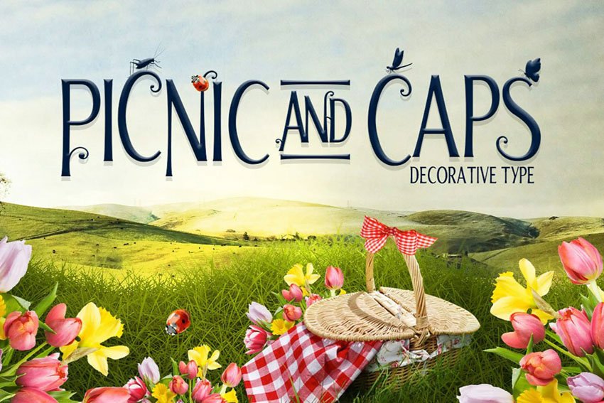 Picnic Caps Font