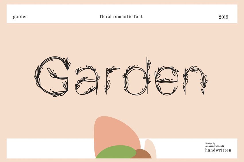 Garden Floral Romantic Font