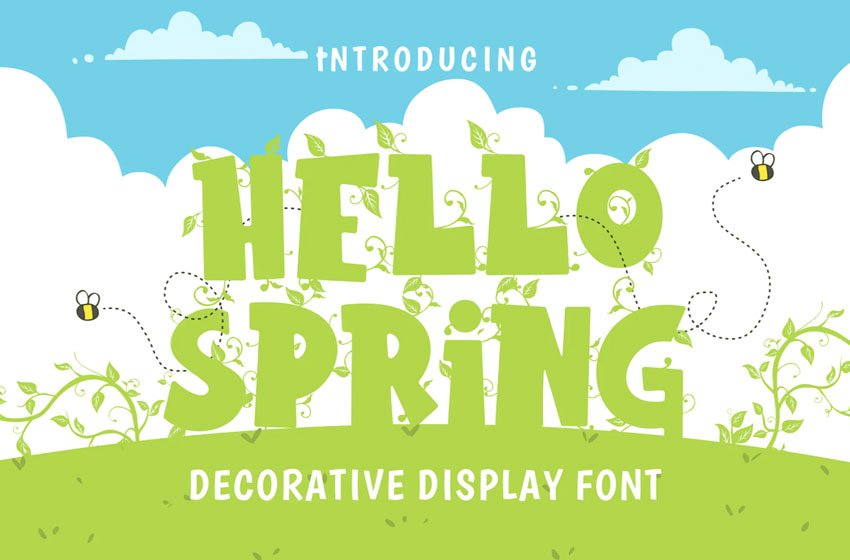 Hello Spring Font