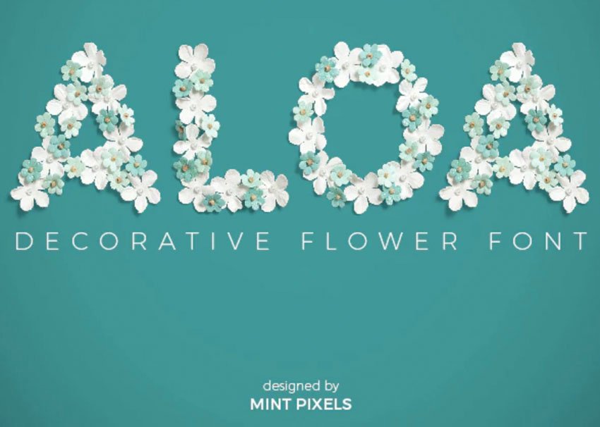 Aloa Flower Font