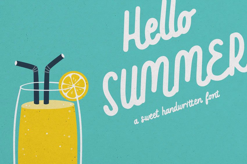 Hello Summer Sweet Handwritten Font