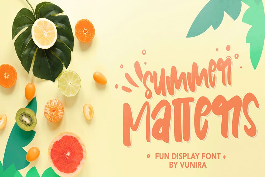 Summer Matters Fun Display Font