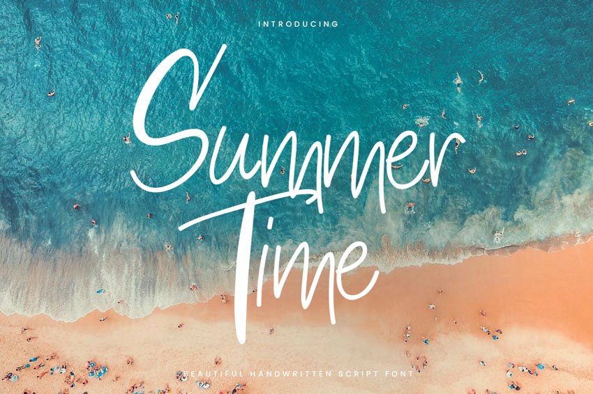 Summertime Thin Casual Script Font