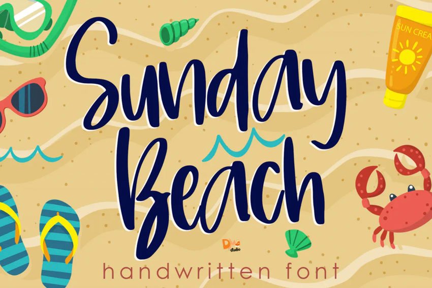Sunday Beach Handwritten Font