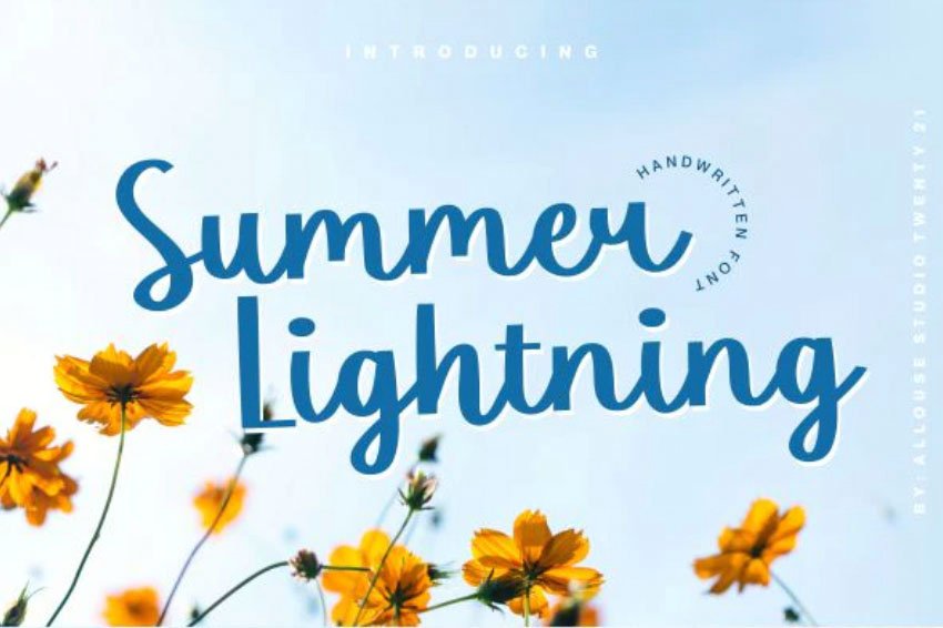 Summer Lightning Font