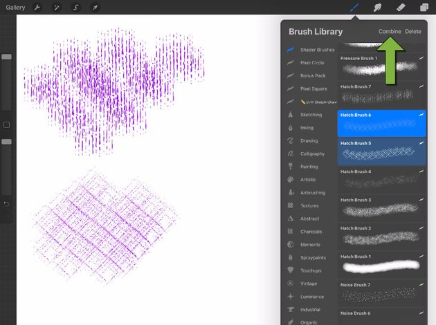 combining brushes