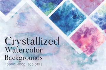 Crystallized Watercolor Background Images