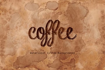 Coffee Watercolor Backgrounds