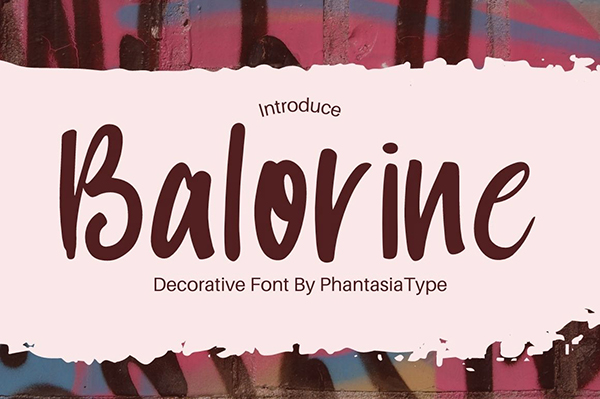 Balorine Free Script Font