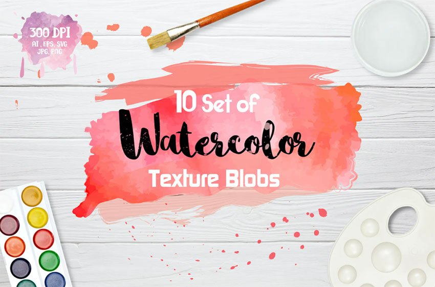 Digital Watercolor Backgrounds