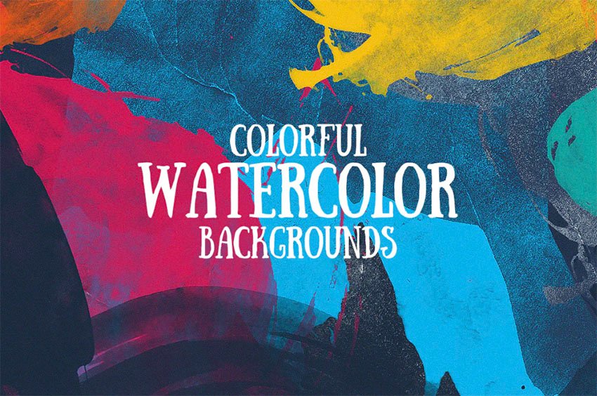 Digital Watercolor Backgrounds