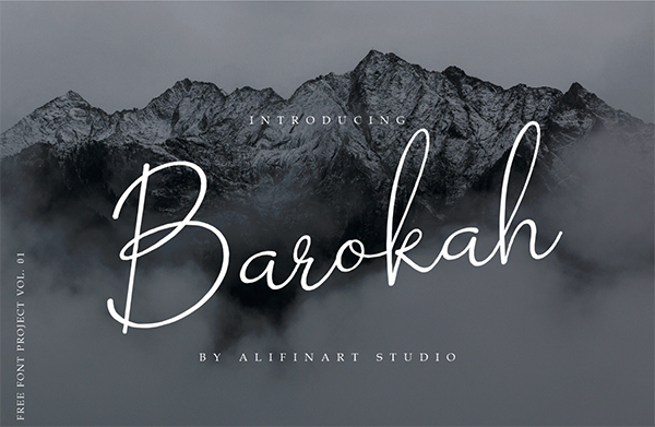Barokah Signature Free Font