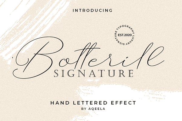 Botterill Signature Free Script Font