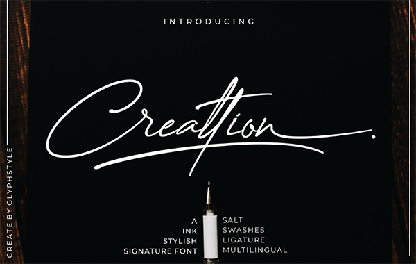 Creattion Signature Free Script Font