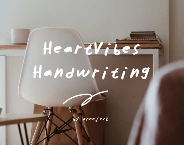 HeartVibes Free Handwriting Script Font