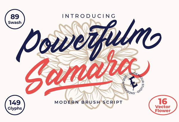 Powerfulm Samara Free Brush Script Font