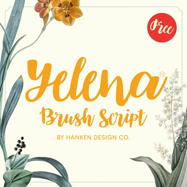 Yelena Brush Free Script Font