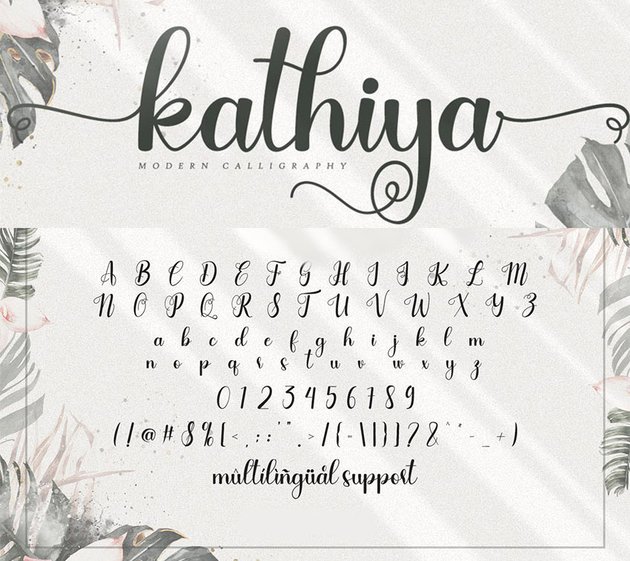 kayhiya modern calligraphy font script design fonts like magnolia sky